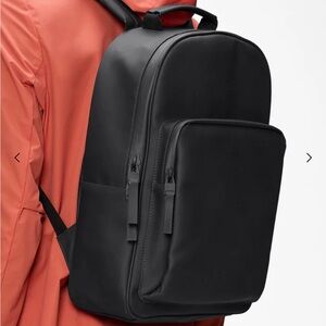 Rains Stylish Black Men's Backpack Large